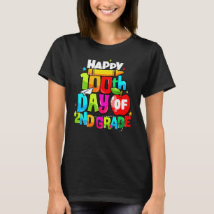 T-shirt 100e Jour De 2e Année Enseignants Enfants Heureux