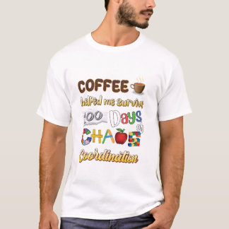 T-shirt 100e jour de chemises scolaires 100 jours d'enseig