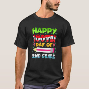 T-shirt 100e Jour De L'École 2e Année 100 Jours Sec Smarte