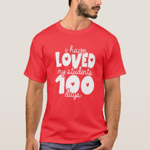 T-shirt 100E Jour De L'École Aimait Mes Étudiants 100 Jour