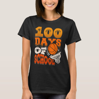 T-shirt 100e Jour de l'école Basketball enfants 100 Jours