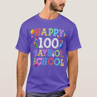 T-shirt 100e jour de l'école enseignant enfants astronaute