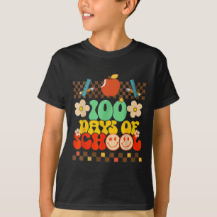 T-shirt 100e Jour De L'École Enseignant Enfants Retro Supe