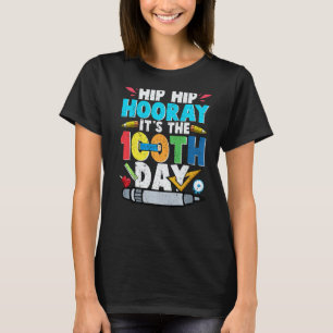 T-shirt 100e Jour de l'école Enseignants Enfants hip hop i