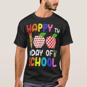 T-shirt 100e Jour de l'école Enseignants Enfants Joyeux en