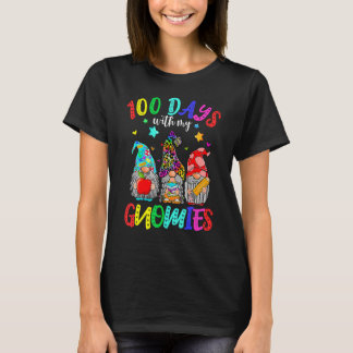 T-shirt 100E Jour De L'École Gnome Costume Pour Femmes Hom