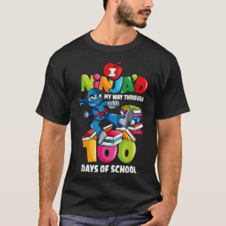 T-shirt 100E Jour De L'École Ninja Enseignants 100 Jours
