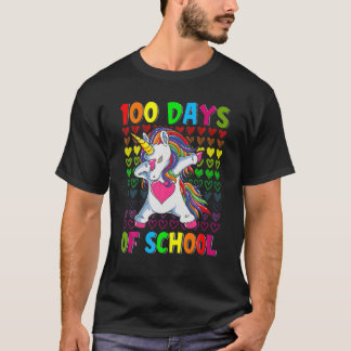 T-shirt 100E Jour De L'École Unicorn Lover Design Tee 100