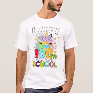 T-shirt 100e jour de l'Unicorn de l'école