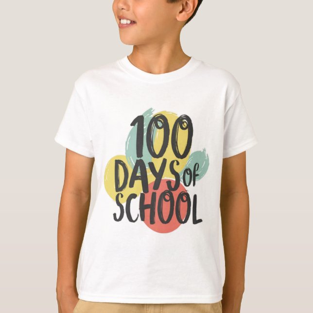 T-shirt 100e jour d'école (Devant)