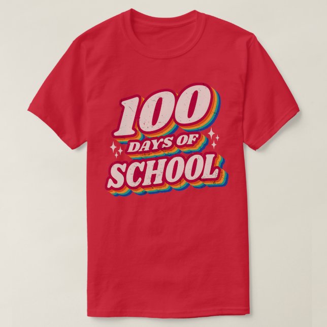 T-shirt 100e JOUR D'ÉCOLE 100 Jours Joli professeur Cool (Design devant)