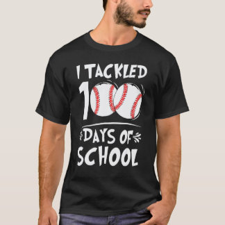 T-shirt 100e jour d'école de baseball 100 jours plus intel