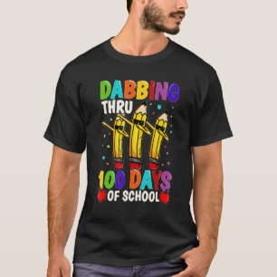 T-shirt 100e jour d'école en dabant professeur enfant 100