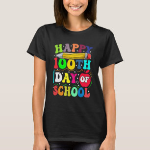 T-shirt 100e jour d'école enseignant enfants enfant heureu