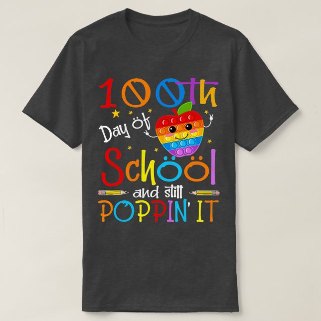 T-shirt 100E Jour D'École Et Toujours Le Poppin 100 Jours  (Design devant)