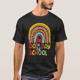 T-shirt 100e jour d'école Professeur 100 jours plus intell
