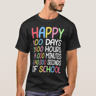 T-shirt 100e jour d'école professeur de mathématiques Joye