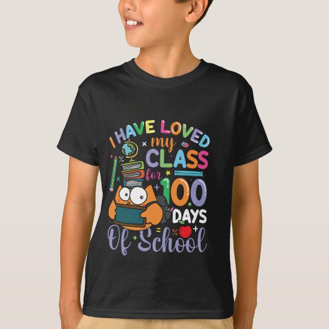 T-shirt 100e Jour D'Enfants Scolaires (Devant)