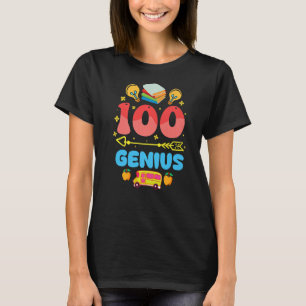 T-shirt 100e Jour des Enseignants Géniaux Enfants Joyeux 1