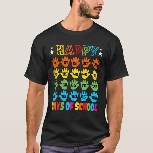 T-shirt 100e Jour du costume scolaire pour les enfants fil (Devant)