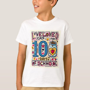 T-shirt 100e Jour Fête Tee - Fun School Milestone
