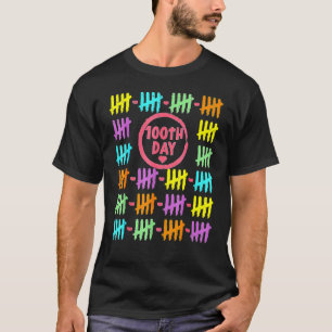 T-shirt 100e Jour Rainbow Lines Marque 100 Jours De Sc