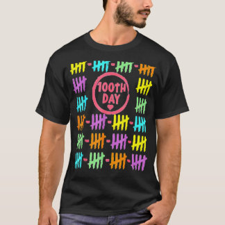 T-shirt 100e Jour Rainbow Lines Marque 100 Jours De Sc