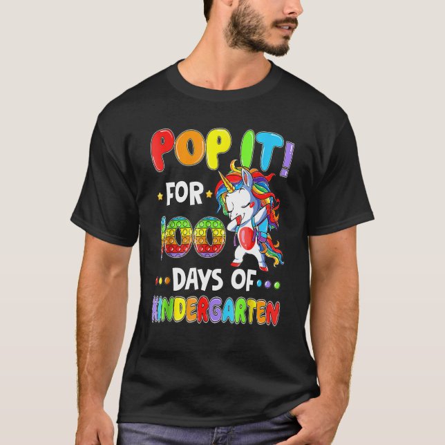 T-shirt 100ème Jour De L'École 100 Jours De Maternelle Uni (Devant)