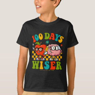 T-shirt 100ème Jour De L'École Enseignants Rétro Enfants 1