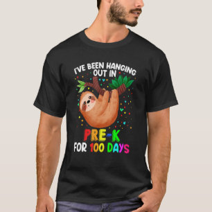 T-shirt 100ème Jour de l'école Sloth Pré-k 100 Jours Scho