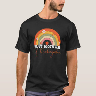 T-shirt 100ème Jour De Maternelle Enseignant Kinder Rainbo