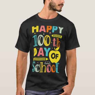 T-shirt 100ème Jour D'Enseignants Scolaires Enfants Enfant