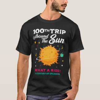 T-shirt 100ème Tour Autour Du Soleil 100 Ans Fête d'Annive