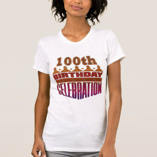 T-shirt 100th Cadeaux de célébration d'anniversaire