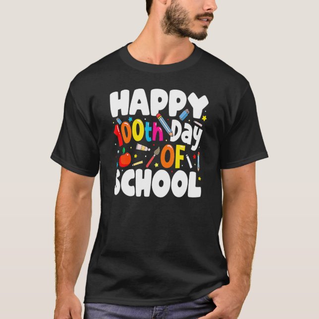 T-shirt 100th Day Of School Teachers Costume 100 Days Stud (Devant)