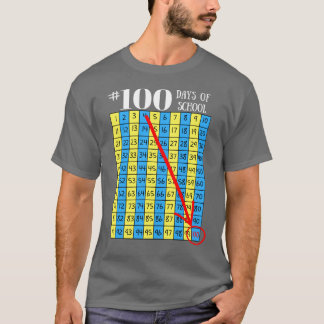 T-shirt 100th Jour des hommes de professeur de diagramme