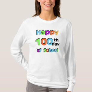 T-shirt 100th jour heureux d'école
