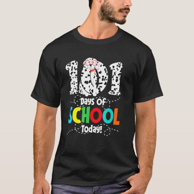 T-shirt 101 Jours D'École Aujourd'Hui - Amusant Animal De  (Devant)