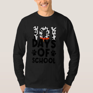 T-shirt 101 Jours D'École Aujourd'Hui Tee Funny Pet Dalmat