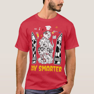 T-shirt 101 Jours D'École Chien Dalmatien 100 Jours De Gen