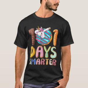 T-shirt 101 Jours Smarter 101e Jour École Dabbing Unicorn