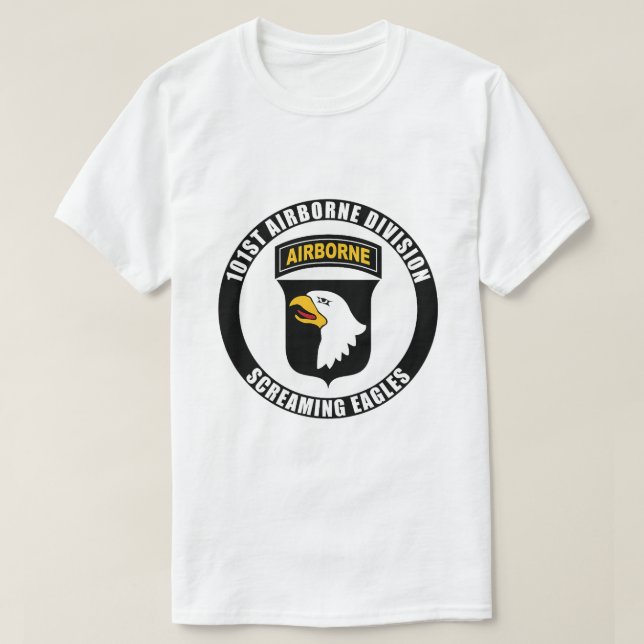 T-shirt 101e division aéroportée Famous Motto Military Vet (Design devant)