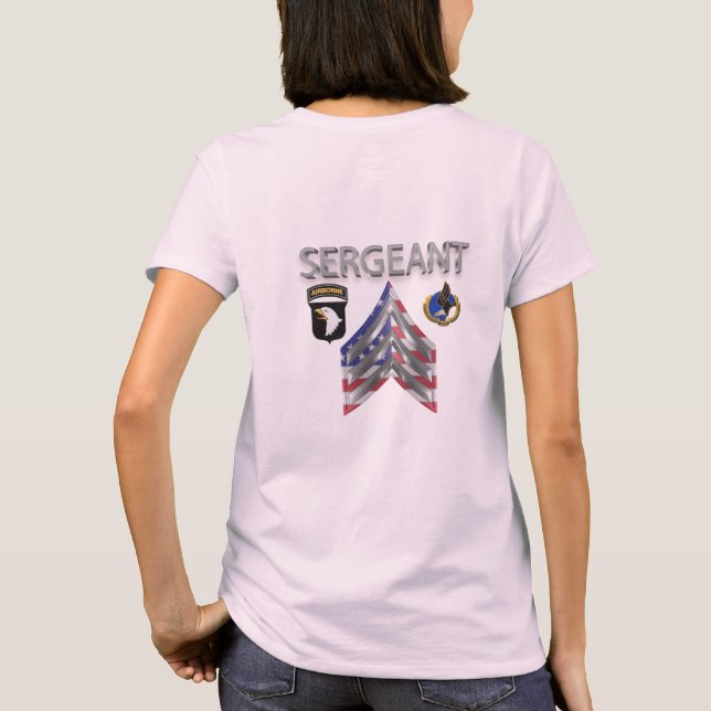 T-shirt 101e Sergent de division aéroportée (Dos)