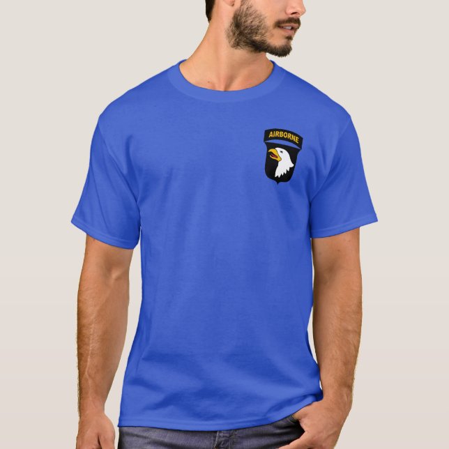T-shirt 101st Chemise aéroportée d'assaut aérien (Devant)
