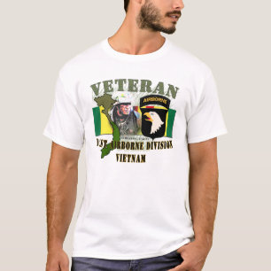T-shirt 101st Divisions aéroportées - Le Vietnam (aucun