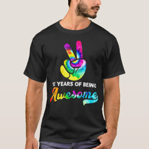 T-shirt 102 Ans D'Être Étonnant Tie Dye Anniversaire