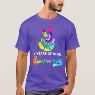 T-shirt 103 Ans D'Être Étonnant Tie Dye Anniversaire