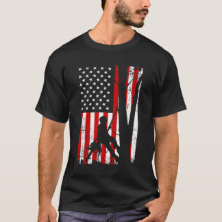 T-shirt 106476 Drôle Amusant Drapeau Américain Cadeau Pour