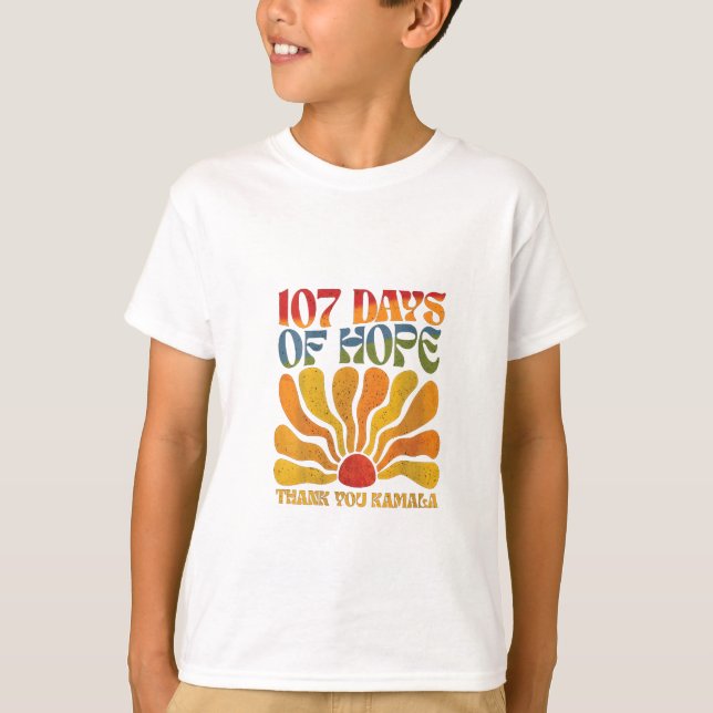 T-shirt 107 Jours d'espoir Merci Kamala (Devant)