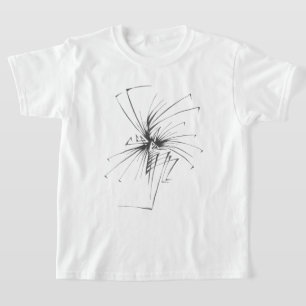 T-shirt 108 Noir et Blanc Art Tribal Tatouage Abstrait